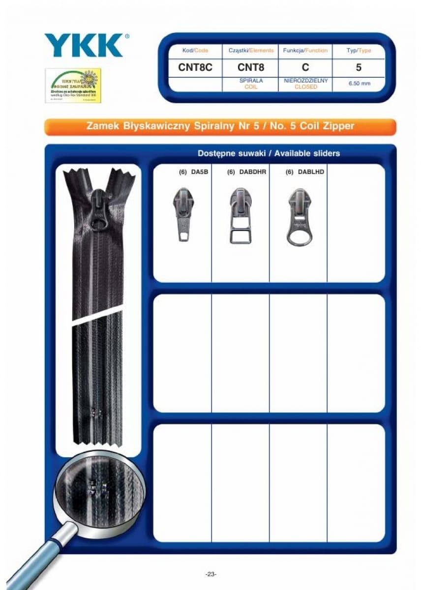 No. 5 Coil Zipper