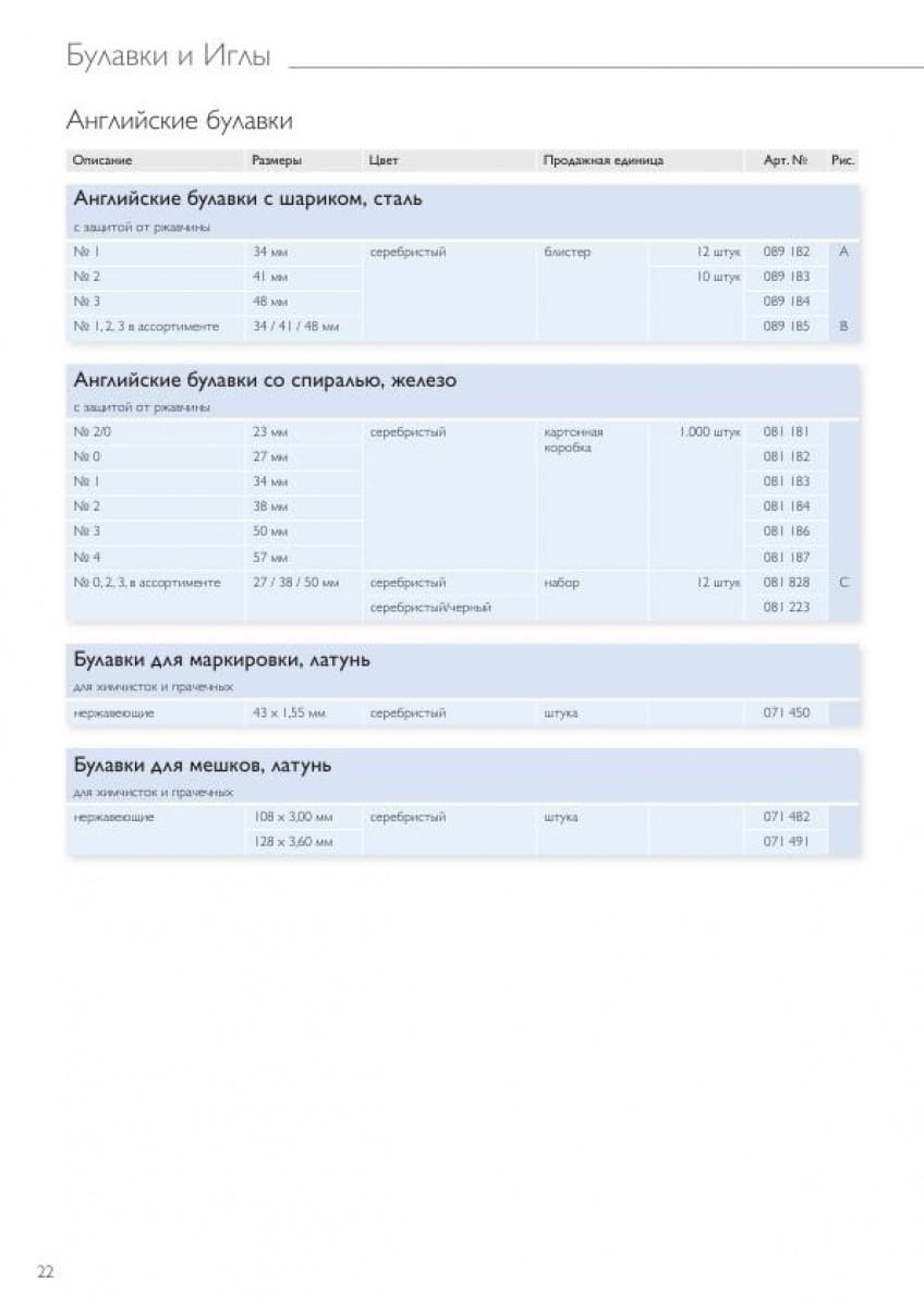 Булавки и английские булавки