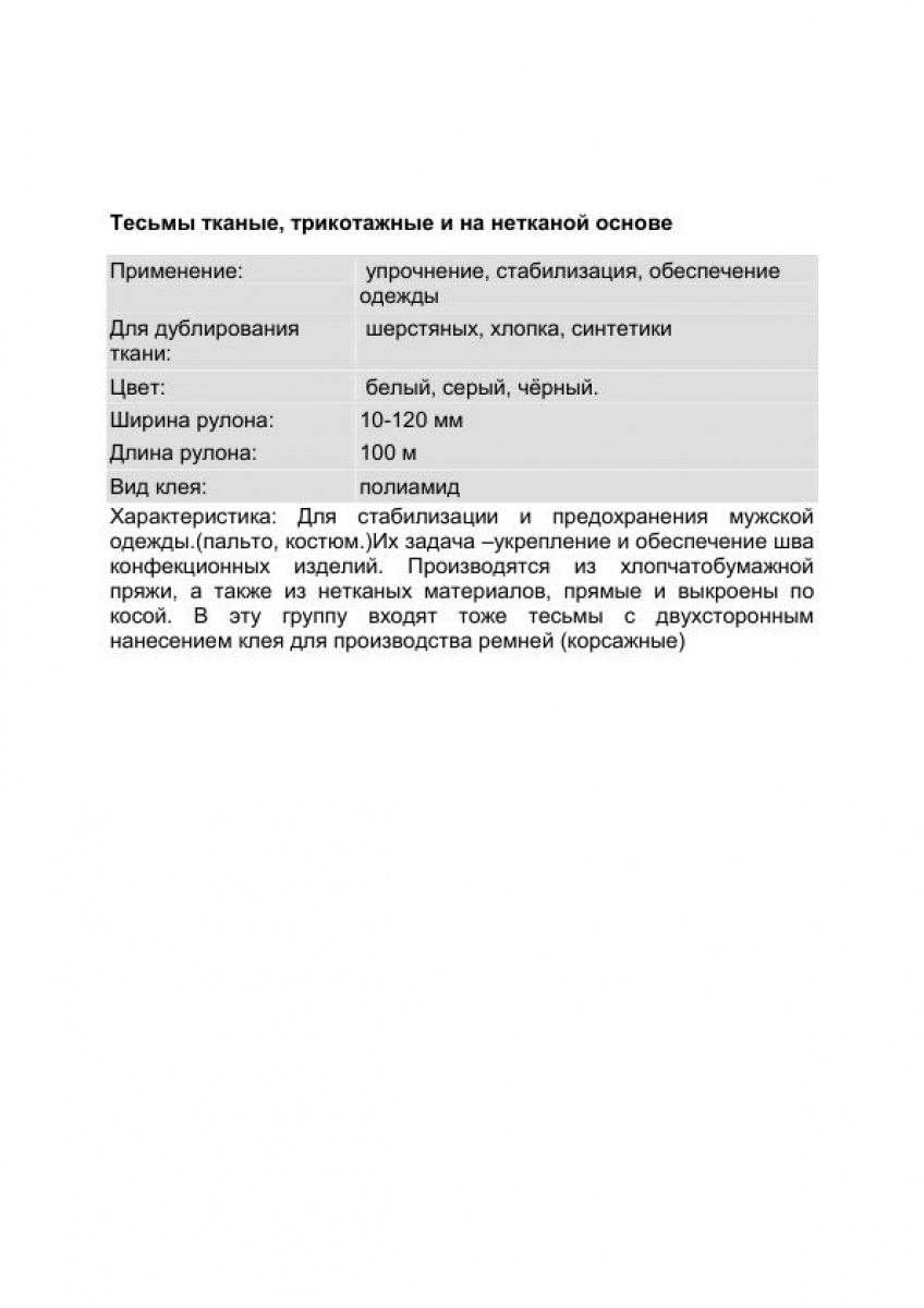 Тесьмы