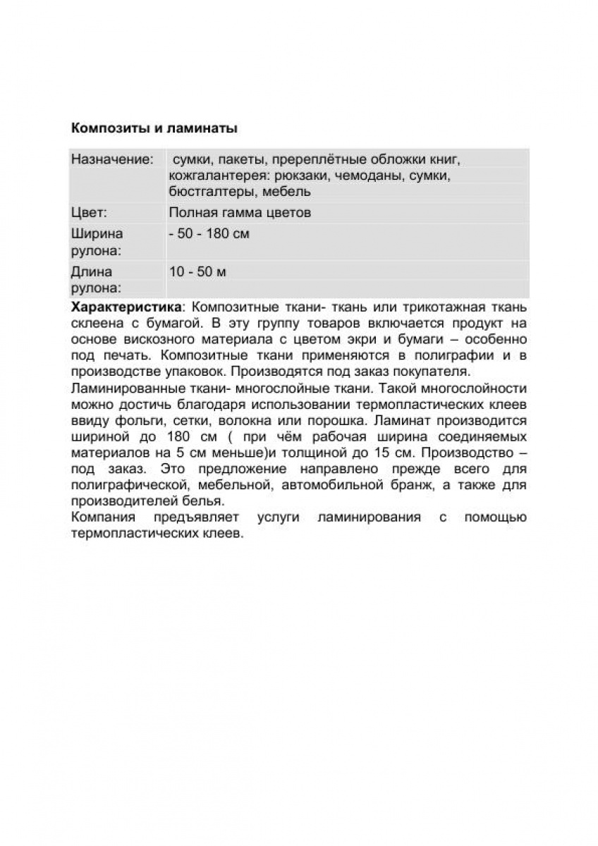 Композиты и ламинаты