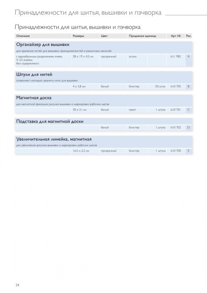 Принадлежности для шитья,вышивки,пэчворка