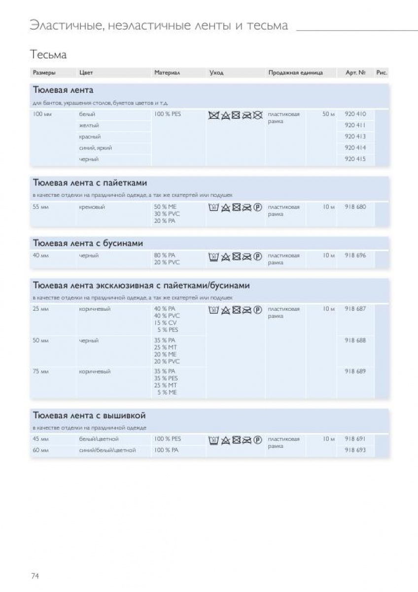 Ленты и тесьма