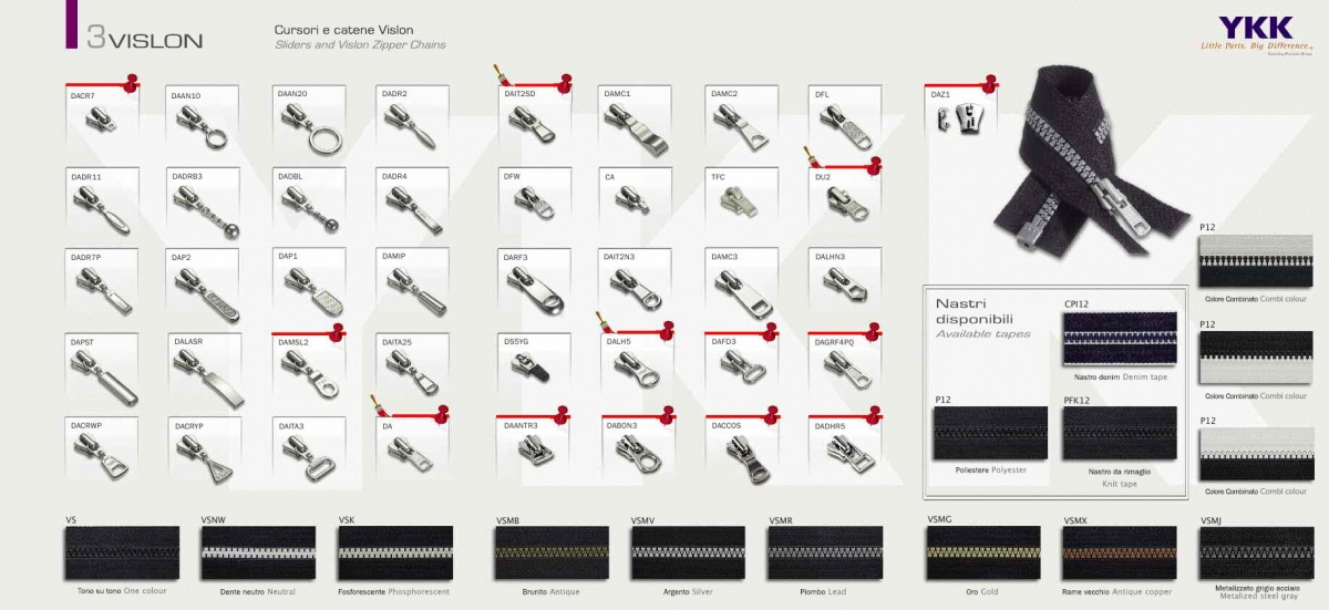 Vislon slider 3mm