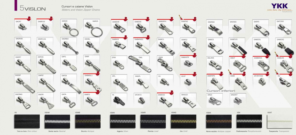 Vislon slider 5mm
